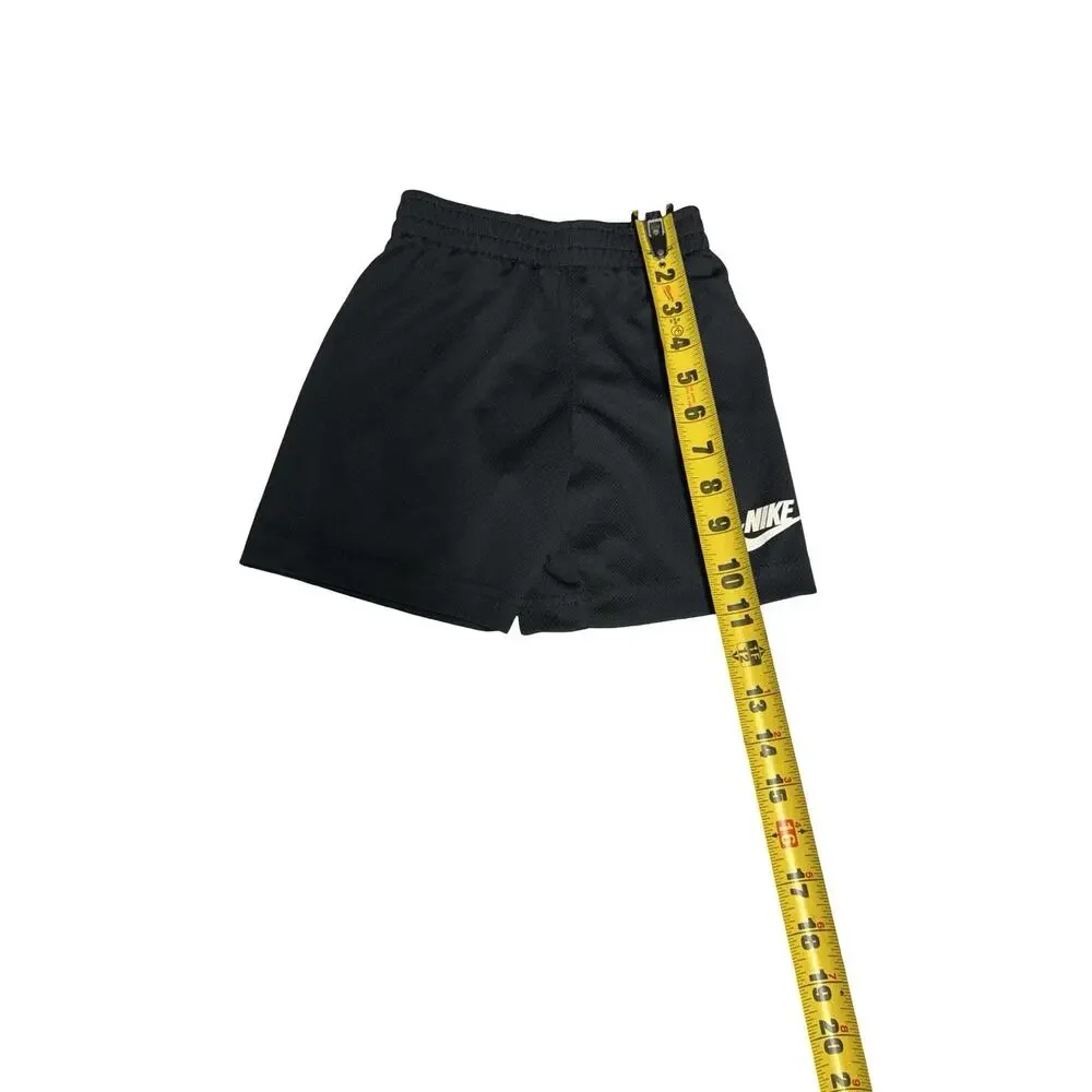 Nike Boys Black Athletic Shorts Size XS 3-4 Years Dri-FIT Active Mesh Logo Kids